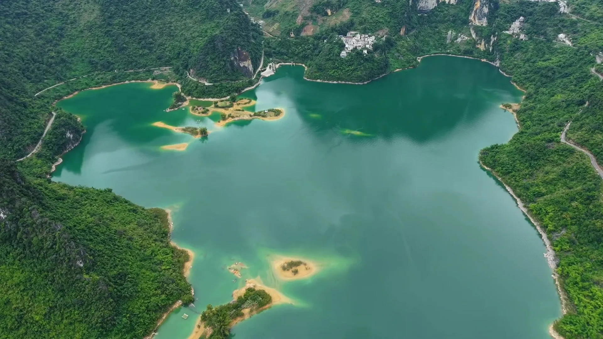 浩坤湖航拍视角景色 (36)