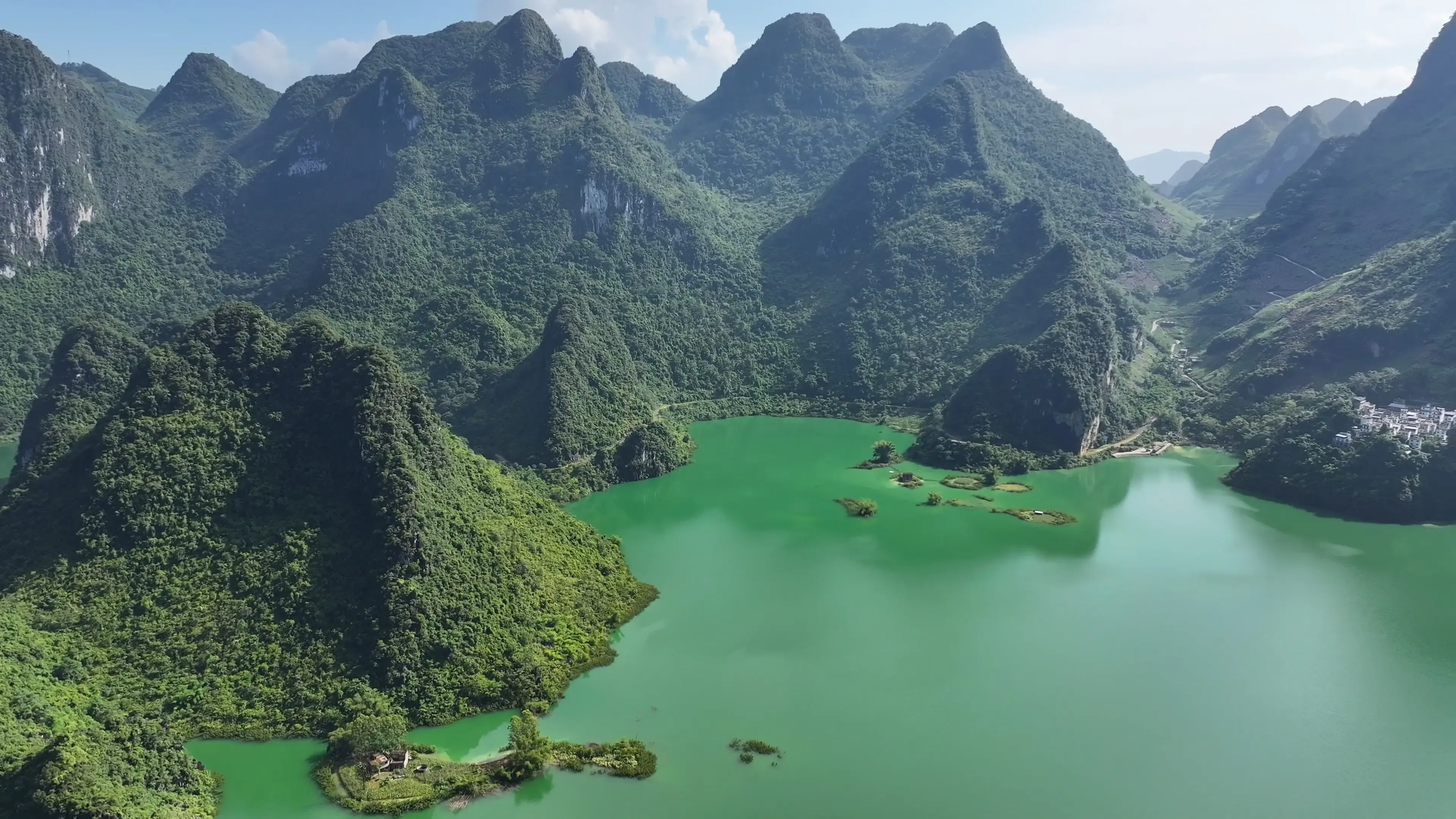 浩坤湖航拍视角景色 (18)
