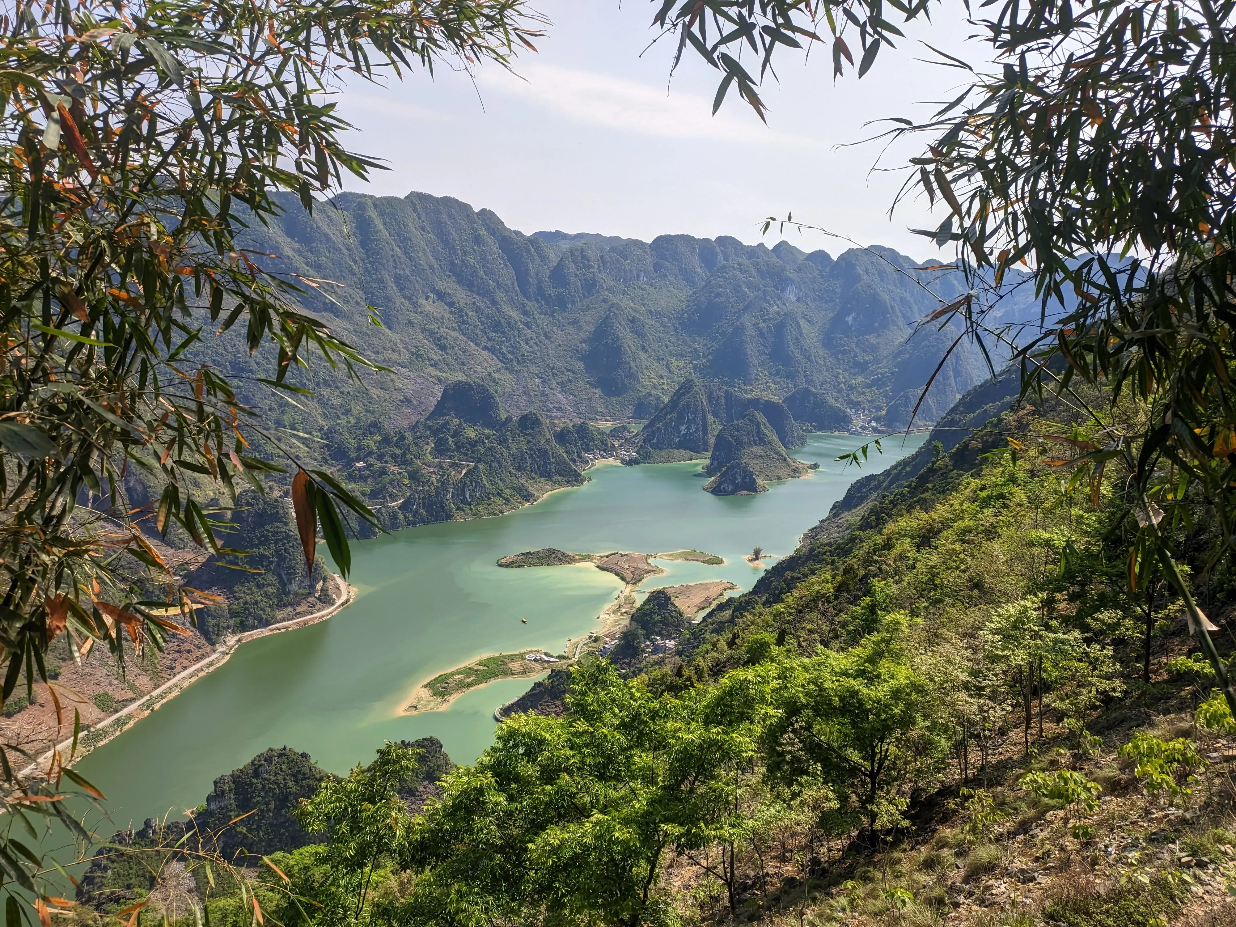 浩坤湖爬山徒步景色 (1)-弄外屯